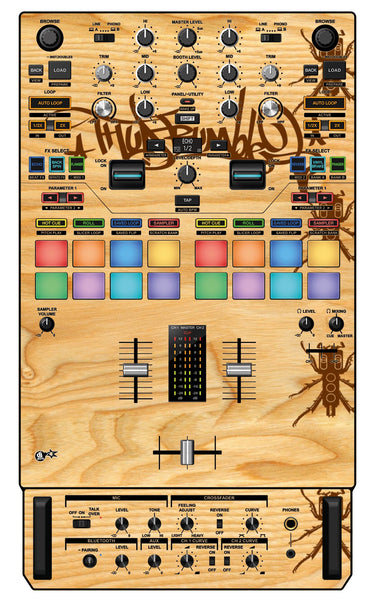 Pioneer DJ DJM S7 Skin Thudrumble Wood